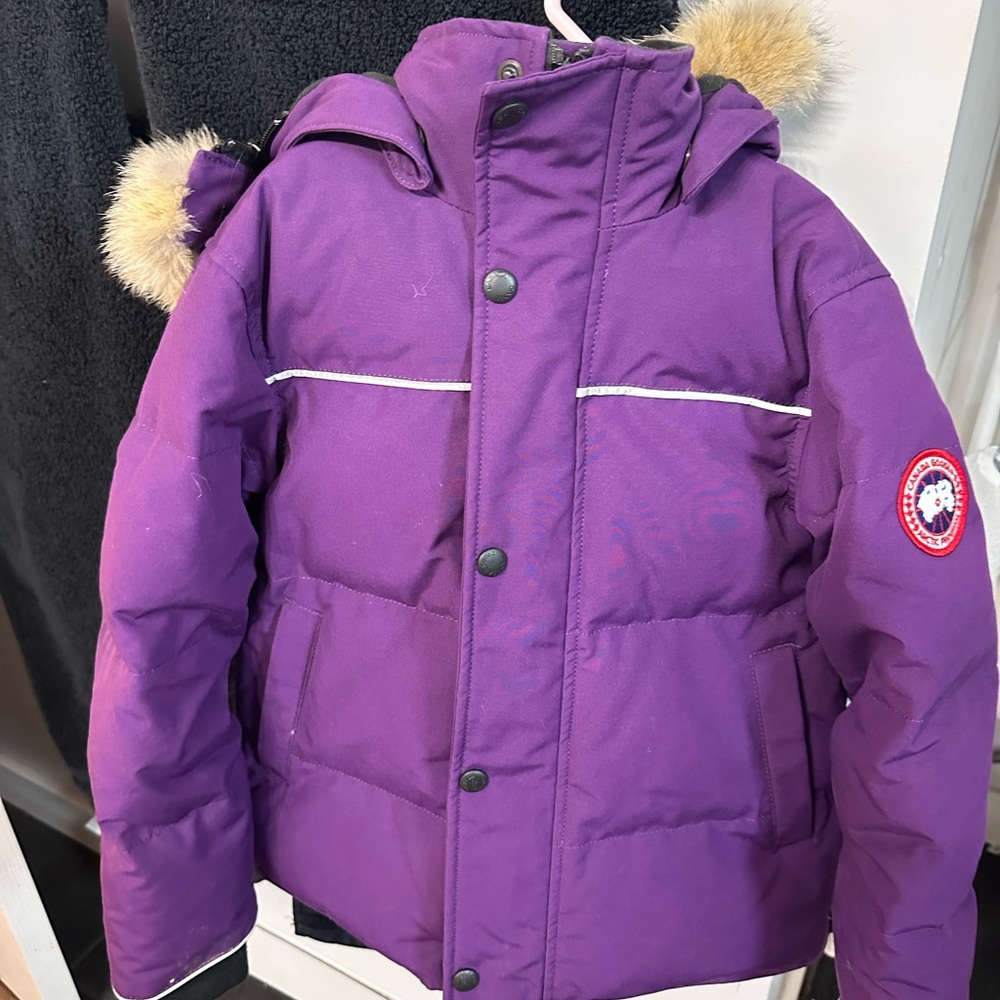 Canada Goose Kids Purple Puffer Jacket